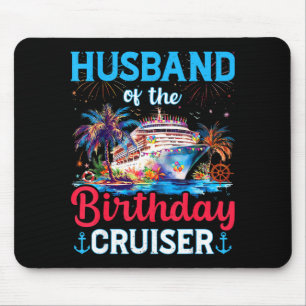 Tapis De Souris T-shirt Mari Anniversaire Croiseur Croisière Anniv