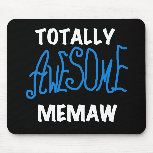 Tapis De Souris T-shirts et cadeaux bleus totalement (Devant)