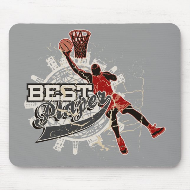 Tapis De Souris T-shirts et cadeaux de basket-ball (Devant)