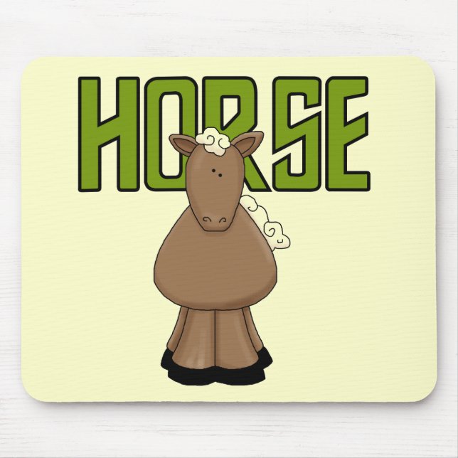 Tapis De Souris T-shirts et cadeaux de cheval (Devant)