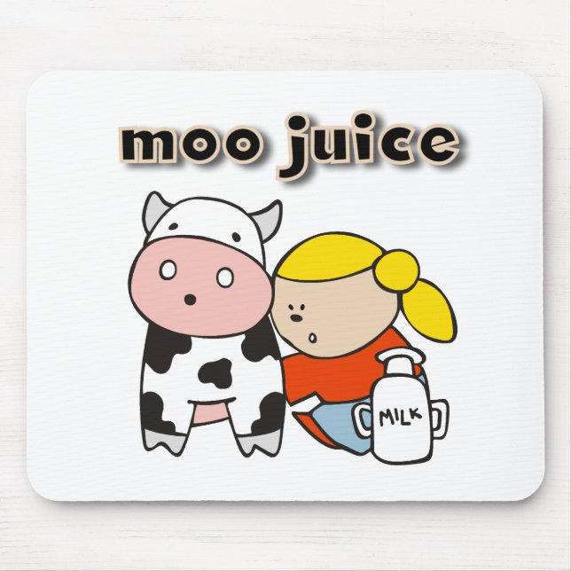 Tapis De Souris T-shirts et cadeaux de jus de MOO (Devant)