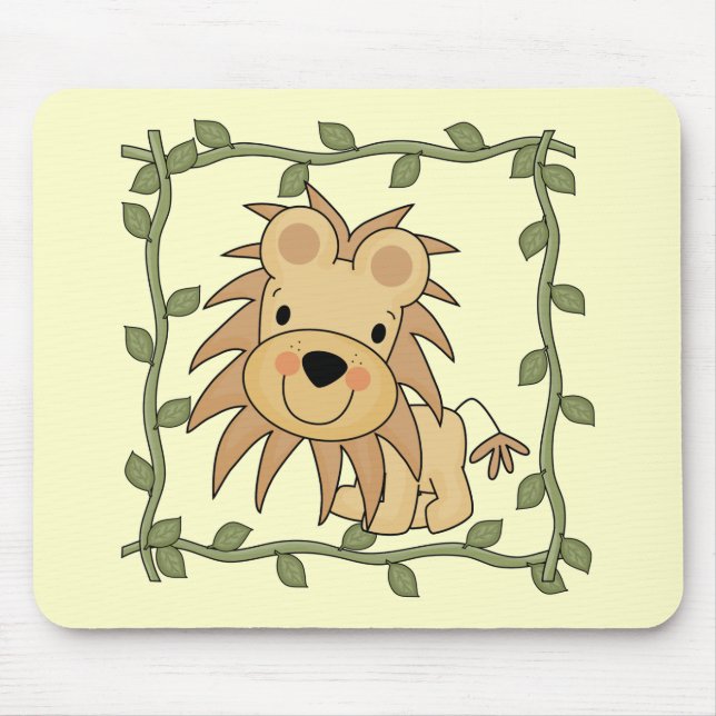 Tapis De Souris T-shirts et cadeaux de lion de bébé (Devant)
