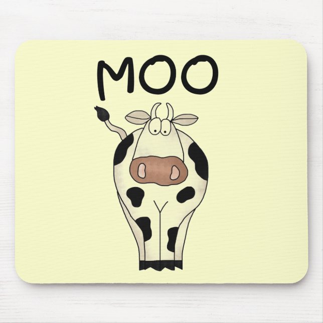 Tapis De Souris T-shirts et cadeaux de vache à MOO (Devant)