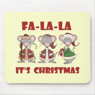 Tapis De Souris T-shirts et cadeaux Fa La Christmas