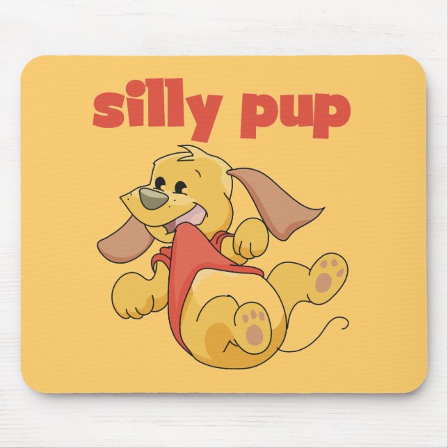 Tapis De Souris T-shirts et cadeaux idiots de chiot (Devant)