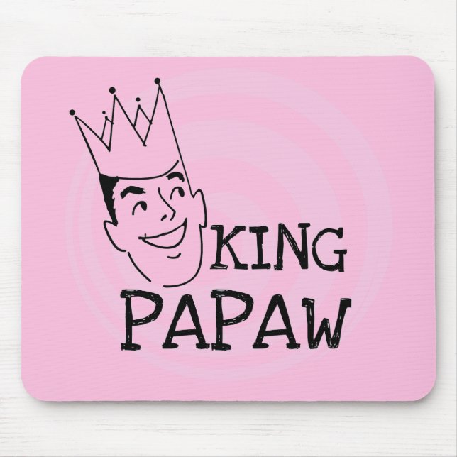 Tapis De Souris T-shirts et cadeaux King Papaw (Devant)