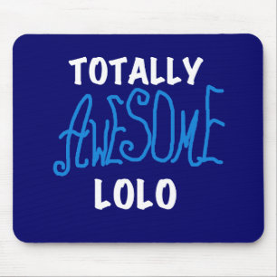 Tapis De Souris T-shirts et cadeaux Lolo bleu absolument géniaux