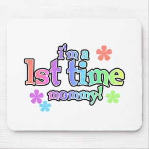 Tapis De Souris T-shirts et cadeaux Mommy-Rainbow 1st Time