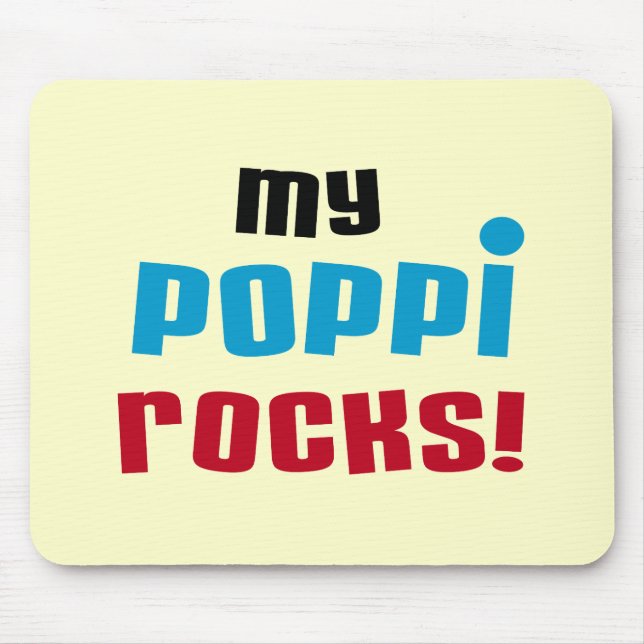 Tapis De Souris T-shirts et cadeaux My Poppi Rocks (Devant)