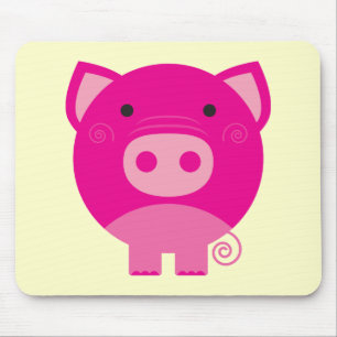 Tapis De Souris T-shirts et cadeaux roses de porc