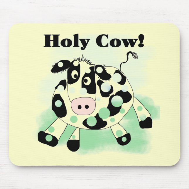 Tapis De Souris T-shirts et cadeaux saints de vache (Devant)