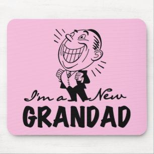 Tapis De Souris T-shirts et cadeaux Smiling New Grand-père
