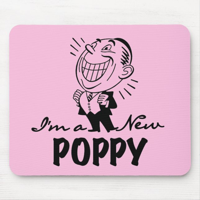 Tapis De Souris T-shirts et cadeaux Smiling New Poppy (Devant)