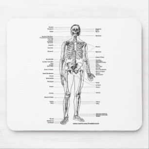 TAPIS DE SOURIS T-SHIRTS ET CADEAUX SQUELETTIQUES D'ANATOMIE