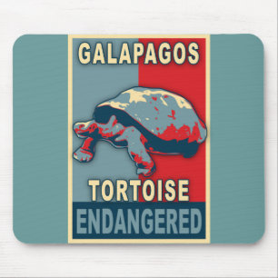 Tapis De Souris T-shirts mis en danger d'art de bruit de tortue de