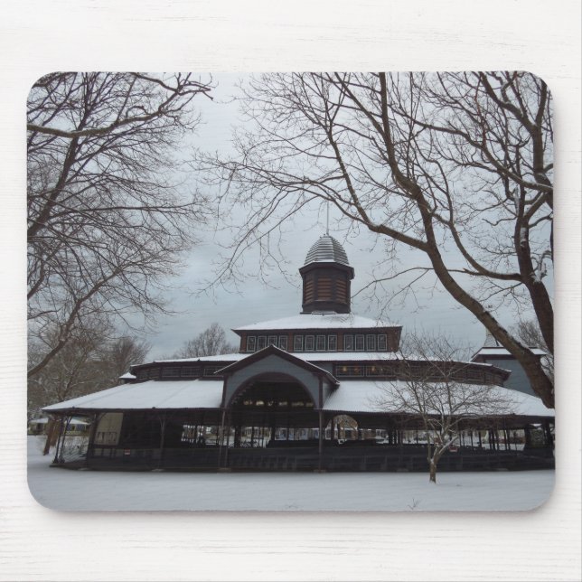 Tapis De Souris Tabernacle et ciel gris neige - Martha's Vineyard (Devant)