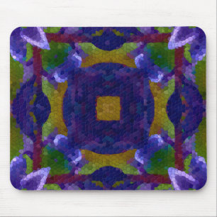 Tapis De Souris Table en mosaïque de conception abstraite -