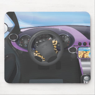 Tapis De Souris Tableau de bord de voiture de sport