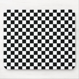 Tapis De Souris Tableau de bord noir et blanc