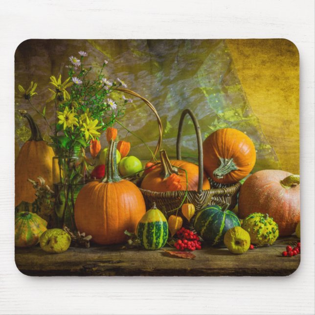 Tapis De Souris Tableau de définition du Citrouille d'automne d'Ha (Devant)