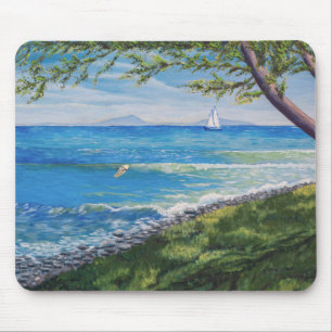 Tapis De Souris Tableau marin de Crescent Head Beach