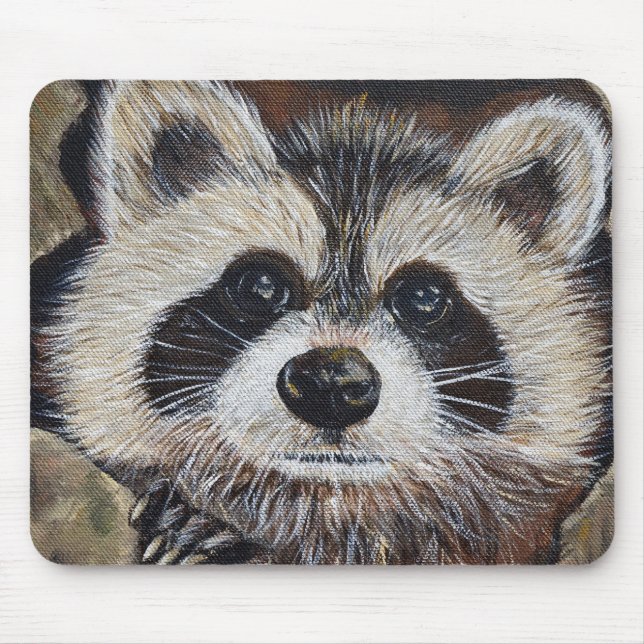 Tapis De Souris Tableau Raccoon (Devant)