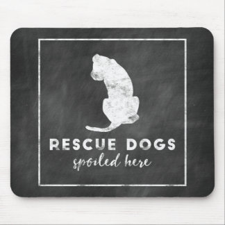 Tapis De Souris Tableau vintage ici corrompu par chiens de