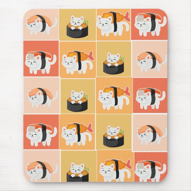 Tapis De Souris tablette de souris sushi cat (Devant)