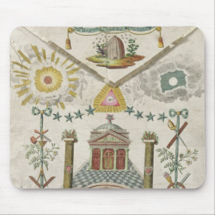 Tapis De Souris Tablier d'un maître de loge de Saint-Julien dedan