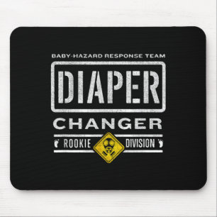 Tapis De Souris Tâche drôle de changer les couches - Futur papa