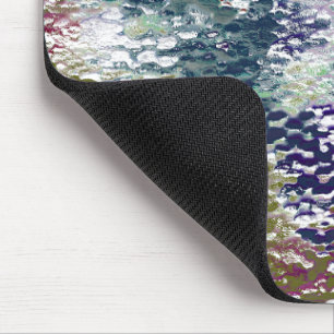Tapis De Souris Taches et taches de peinture sous verre martelé