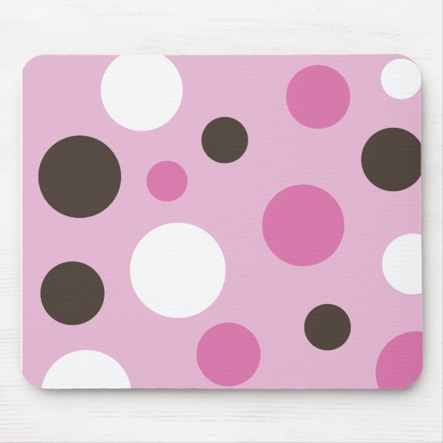 Tapis De Souris Taches Mousepad rose (Devant)