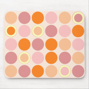 Tapis De Souris Taches roses de KRW et oranges fraîches
