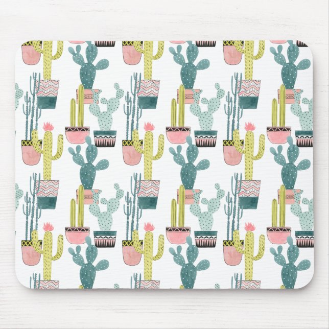 Tapis De Souris Taco à propos d'amour | Motif Cactus (Devant)