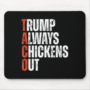 Tapis De Souris Taco Trump Abandonne Toujours en Disant Tarif Drôl