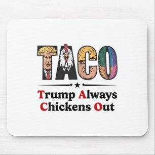 Tapis De Souris Tacos Amérique Vintage de Trump Recule Toujours