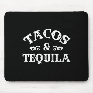 Tapis De Souris Tacos Femme Et Tequila Drôle Cinco De Mayo Bache