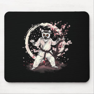 Tapis De Souris Taekwondo Lémurien Kickboxing Animall Jiu-Jitsu Ku