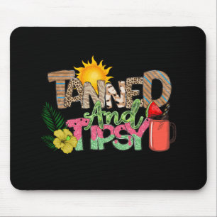 Tapis De Souris Tannée et Tipsy   Fun Summer Party Design