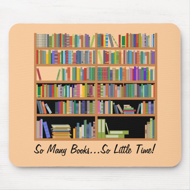 Tapis De Souris Tant de livres (personnalisables) (Devant)