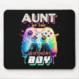 Tapis De Souris Tante De L'Anniversaire Garçon Correspondant Famil