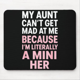 Tapis De Souris Tante drôle Citation de famille assortie mini nièc