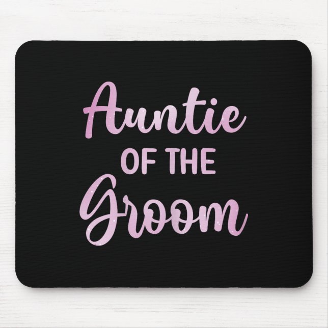 Tapis De Souris Tante du marié jour de mariage douche du marié  (Devant)