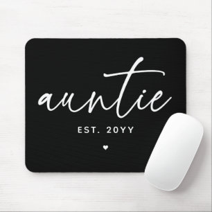 Tapis De Souris Tante Elégante Typographie Nouvelle Tante