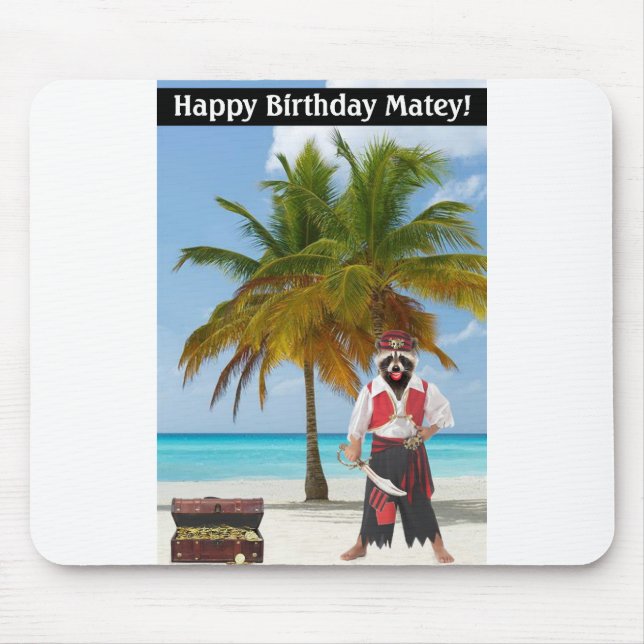 Tapis De Souris tapis de souris. Joyeux Anniversaire Matey ! raton (Devant)