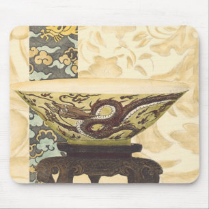 Tapis De Souris Tapisserie asiatique avec la conception de cuvette