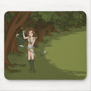 Tapis De Souris Taren la fille d'Elf de guerrier d'Archer