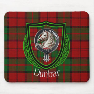 Tapis De Souris Tartan et blason du clan écossais Dunbar