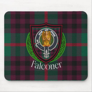 Tapis De Souris Tartan et blason du clan écossais Falconer