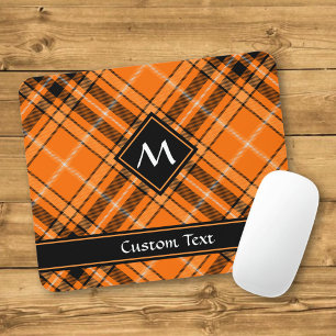 Tapis De Souris Tartan Orange Halloween